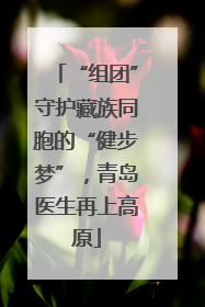 “组团”守护藏族同胞的“健步梦”，青岛医生再上高原