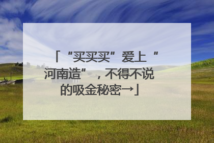 “买买买”爱上“河南造”，不得不说的吸金秘密→