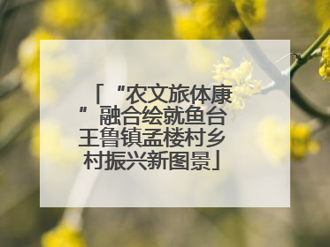 “农文旅体康”融合绘就鱼台王鲁镇孟楼村乡村振兴新图景