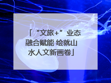 “文旅+”业态融合赋能 绘就山水人文新画卷