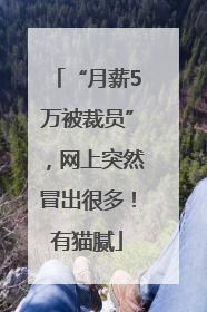 “月薪5万被裁员”，网上突然冒出很多！有猫腻