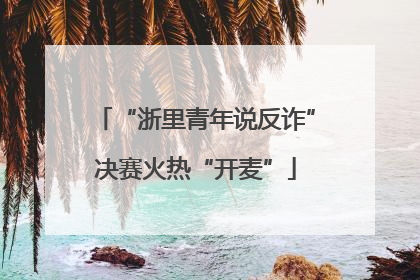 “浙里青年说反诈”决赛火热“开麦”