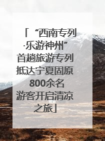 “西南专列·乐游神州”首趟旅游专列抵达宁夏固原 800余名游客开启清凉之旅