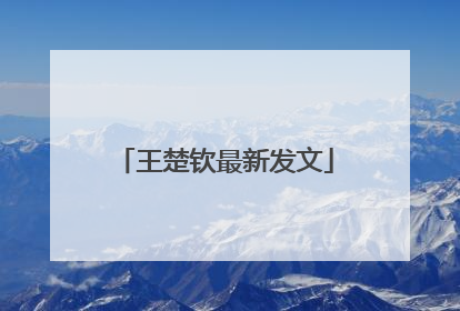 王楚钦最新发文
