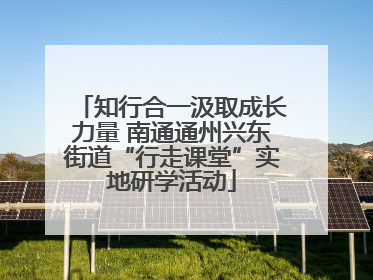 知行合一汲取成长力量 南通通州兴东街道“行走课堂”实地研学活动