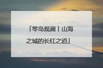 琴岛观澜丨山海之城的长红之道