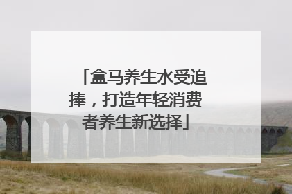 盒马养生水受追捧，打造年轻消费者养生新选择