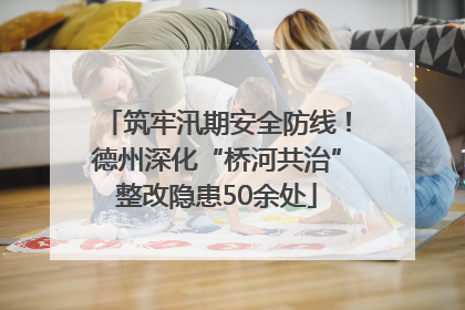 筑牢汛期安全防线！德州深化“桥河共治”整改隐患50余处
