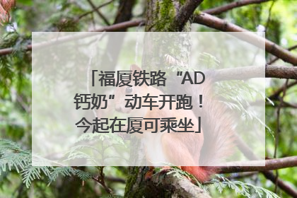福厦铁路“AD钙奶”动车开跑！今起在厦可乘坐