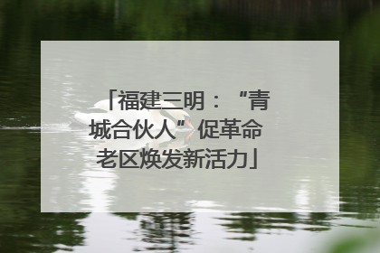 福建三明：“青城合伙人”促革命老区焕发新活力