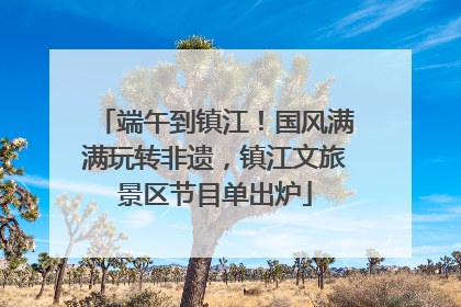 端午到镇江！国风满满玩转非遗，镇江文旅景区节目单出炉