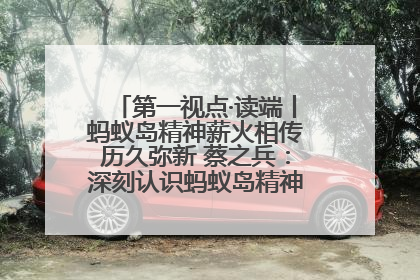 第一视点·读端丨蚂蚁岛精神薪火相传历久弥新 蔡之兵：深刻认识蚂蚁岛精神的“精气神”