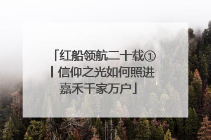 红船领航二十载①丨信仰之光如何照进嘉禾千家万户