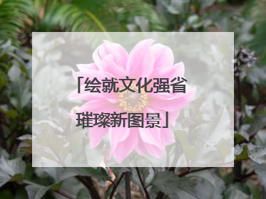 绘就文化强省璀璨新图景