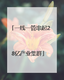一线一管串起28亿产业集群