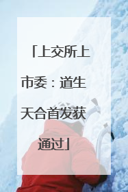 上交所上市委：道生天合首发获通过