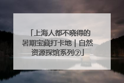 上海人都不晓得的 暑期宝藏打卡地｜自然资源探馆系列②