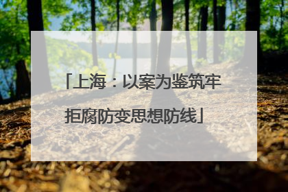 上海：以案为鉴筑牢拒腐防变思想防线