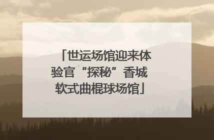 世运场馆迎来体验官“探秘”香城软式曲棍球场馆