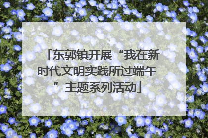 东郭镇开展“我在新时代文明实践所过端午”主题系列活动