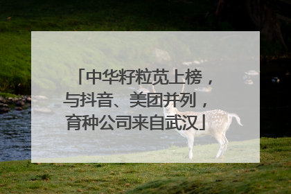 中华籽粒苋上榜，与抖音、美团并列，育种公司来自武汉
