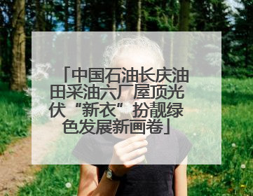 中国石油长庆油田采油六厂屋顶光伏“新衣”扮靓绿色发展新画卷