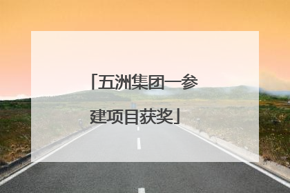 五洲集团一参建项目获奖