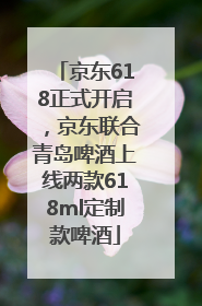 京东618正式开启，京东联合青岛啤酒上线两款618ml定制款啤酒