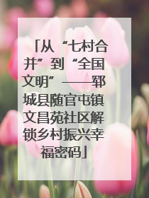 从“七村合并”到“全国文明”——郓城县随官屯镇文昌苑社区解锁乡村振兴幸福密码