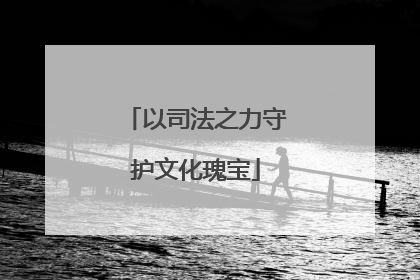 以司法之力守护文化瑰宝