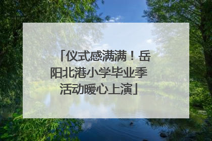 仪式感满满！岳阳北港小学毕业季活动暖心上演
