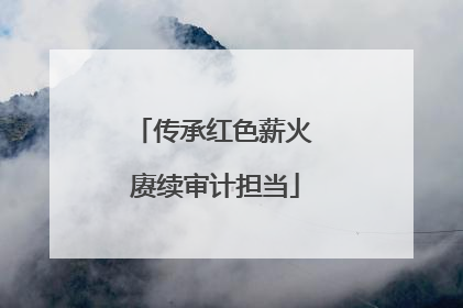 传承红色薪火 赓续审计担当