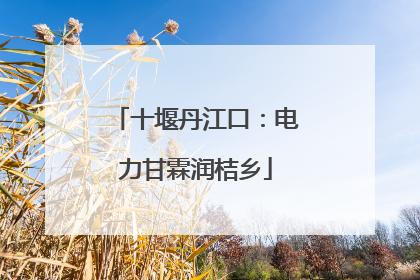 十堰丹江口：电力甘霖润桔乡