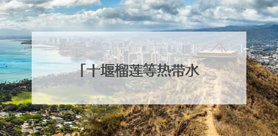 十堰榴莲等热带水果价格持续走低！商家：预计还能再降