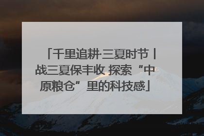 千里追耕·三夏时节丨战三夏保丰收 探索“中原粮仓”里的科技感
