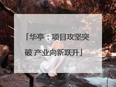 华亭：项目攻坚突破 产业向新跃升