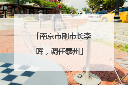 南京市副市长李晖，调任泰州