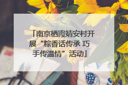 南京栖霞靖安村开展“粽香话传承 巧手传温情”活动
