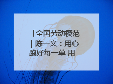 全国劳动模范｜陈一文：用心跑好每一单 用爱回馈这座城