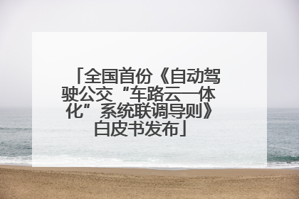 全国首份《自动驾驶公交“车路云一体化”系统联调导则》白皮书发布