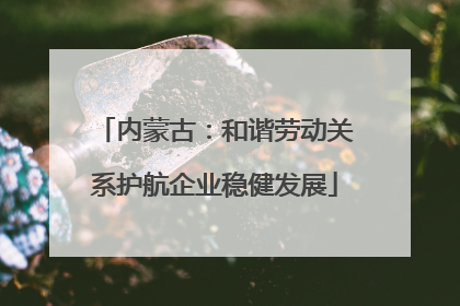内蒙古：和谐劳动关系护航企业稳健发展