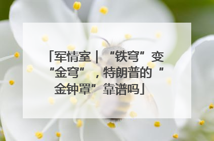 军情室｜“铁穹”变“金穹”，特朗普的“金钟罩”靠谱吗