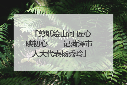 剪纸绘山河 匠心映初心——记菏泽市人大代表杨秀玲