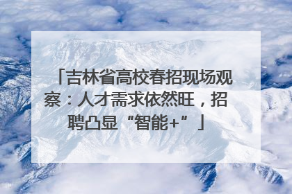 吉林省高校春招现场观察：人才需求依然旺，招聘凸显“智能+”