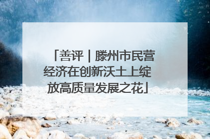 善评｜滕州市民营经济在创新沃土上绽放高质量发展之花
