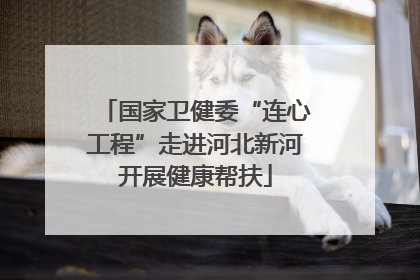 国家卫健委“连心工程”走进河北新河开展健康帮扶
