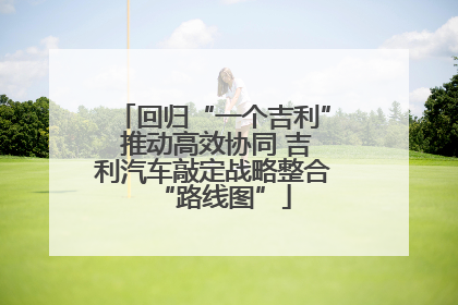 回归“一个吉利” 推动高效协同 吉利汽车敲定战略整合“路线图”