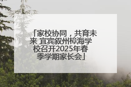 家校协同，共育未来 宜宾叙州樟海学校召开2025年春季学期家长会