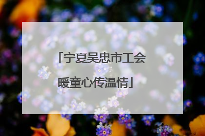 宁夏吴忠市工会暖童心传温情