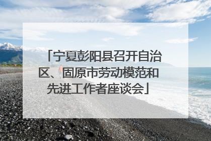 宁夏彭阳县召开自治区、固原市劳动模范和先进工作者座谈会